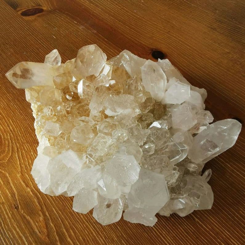 品質証明書付き マニカラン産 水晶 クラスター J