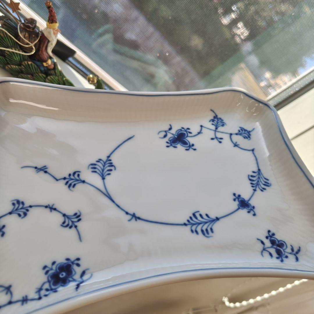 ロイヤルコペンハーゲン　ブルーフルーテッドジャパニーズ　スクエア皿