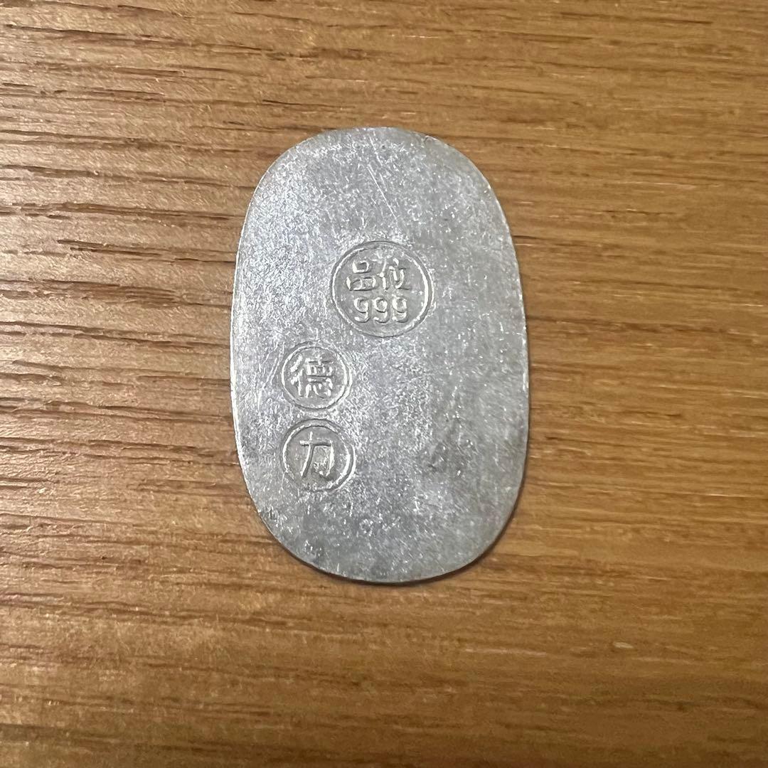 徳力　純銀小判　3.82g シルバー　999