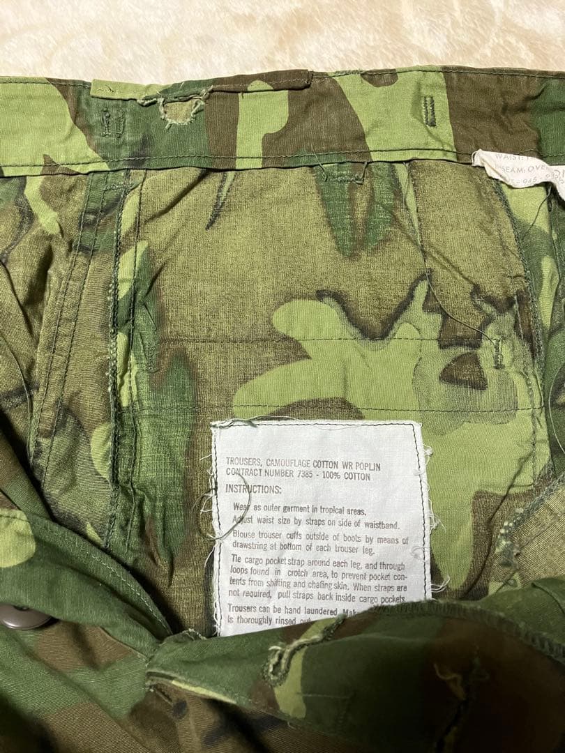 米軍実物　60's ジャングルファティーグ　ERDL ノンリップポプリン