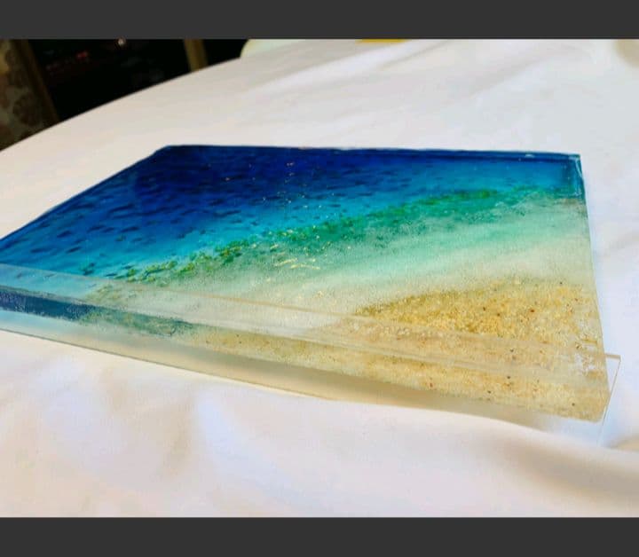 【値下げ】レジンアート 海の風景 約30cm