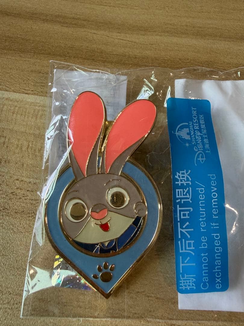 海外限定 上海 ディズニー ズートピア　ピンバッチ セート ジュディ