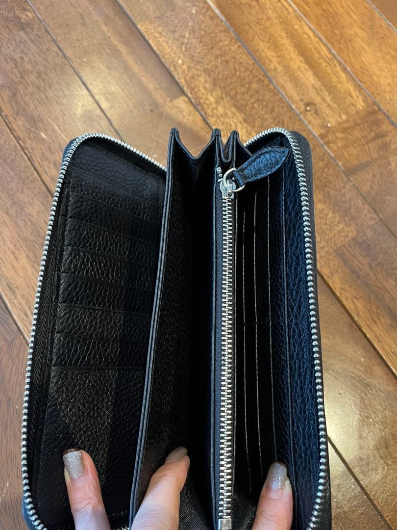 しん　スタースティングレイ 長財布 エイ革 一枚革 梅花皮 カード大容量