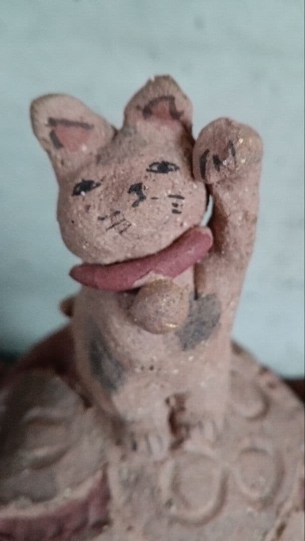 作家物　ネコの小物入れ　置き物