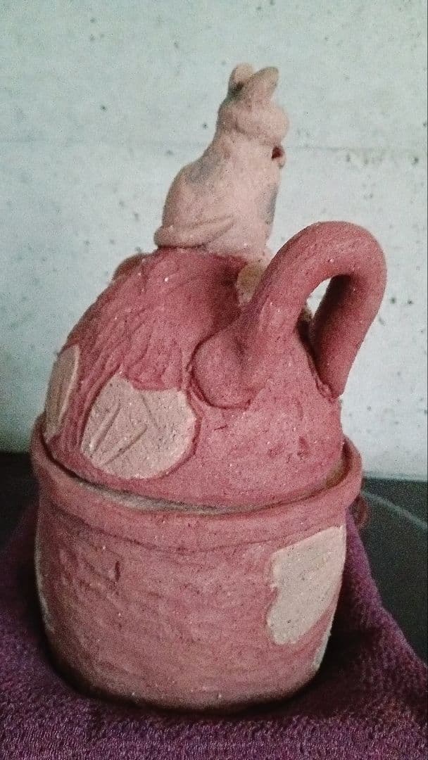 作家物　ネコの小物入れ　置き物
