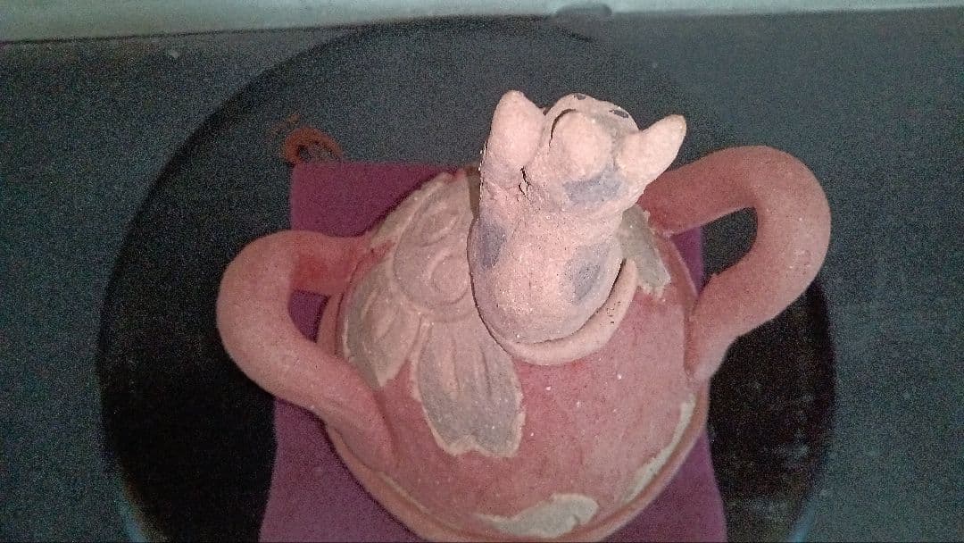 作家物　ネコの小物入れ　置き物