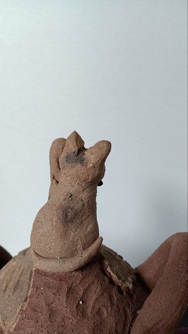 作家物　ネコの小物入れ　置き物