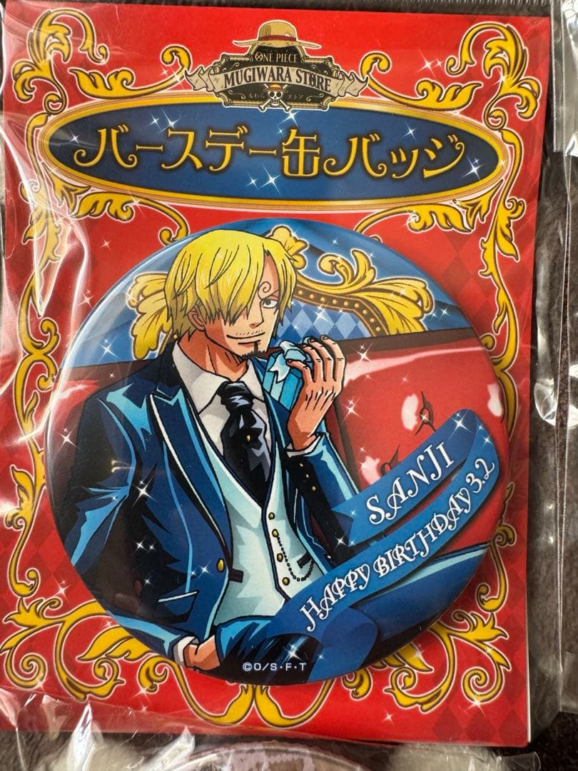 ONE PIECE 缶バッジ　サンジ