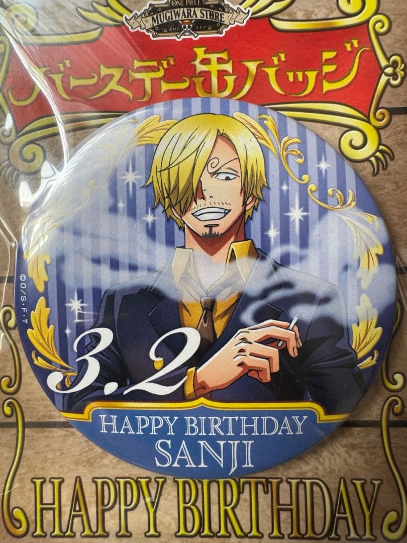 ONE PIECE 缶バッジ　サンジ