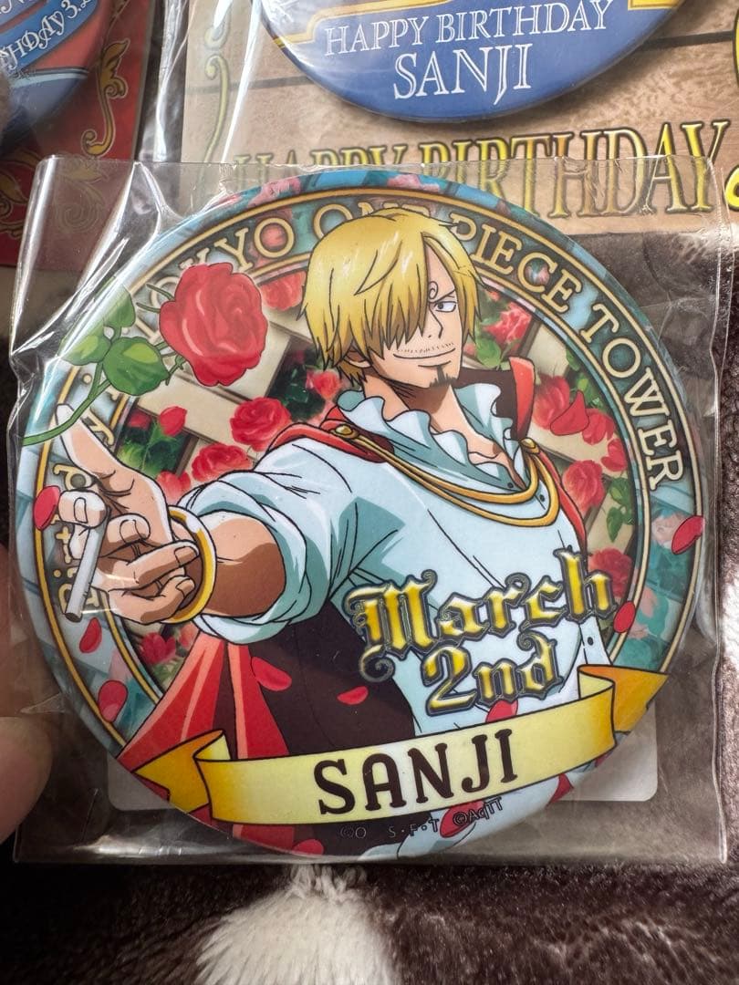 ONE PIECE 缶バッジ　サンジ