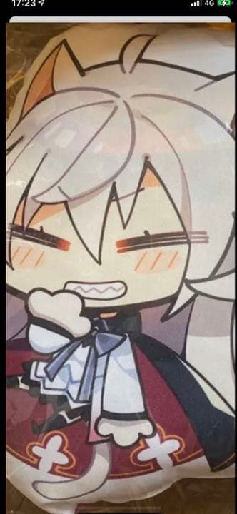 栞那　ビッグクッション　喫茶ステラと死神の蝶　ぷちきゃらねこみみver