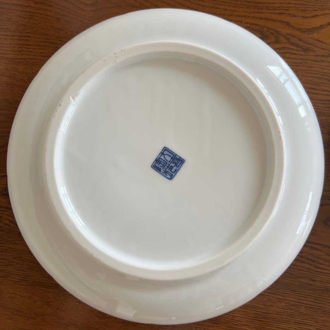 高級陶器　趣味のうつわ　丸谷焼 大鉢 錦伊万里　日本の器　友禅八角　庫山窯　丸喜