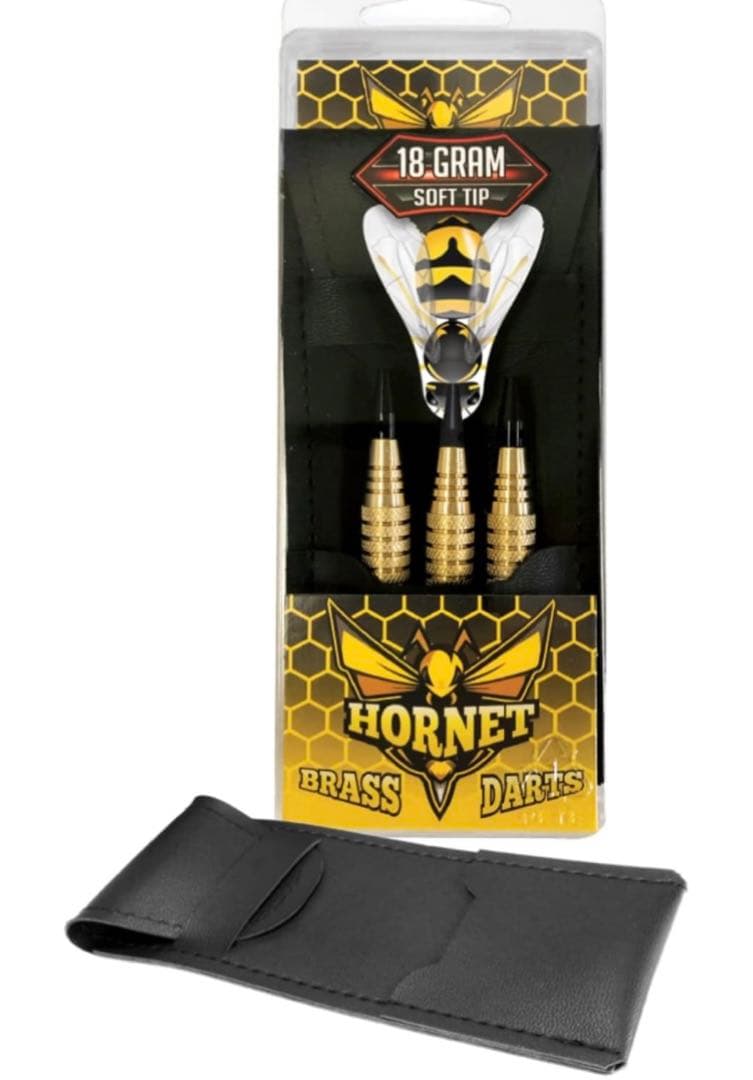 ダーツワールド26518ホーネットブラスソフトチップダーツ（18グラム）