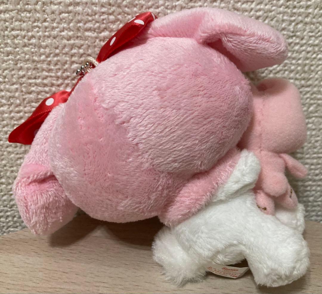 タグ付き✨希少品✨マイメロディ ピピメロ いちご色のリボン ぬいぐるみマスコット