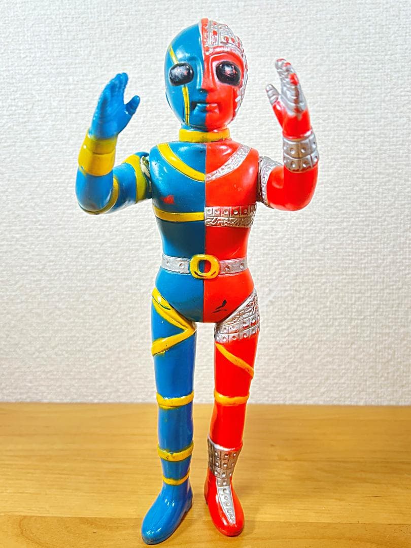 タカトク 人造人間キカイダー ソフビ 28cm 輸出版 当時物 台紙付 バンダイ