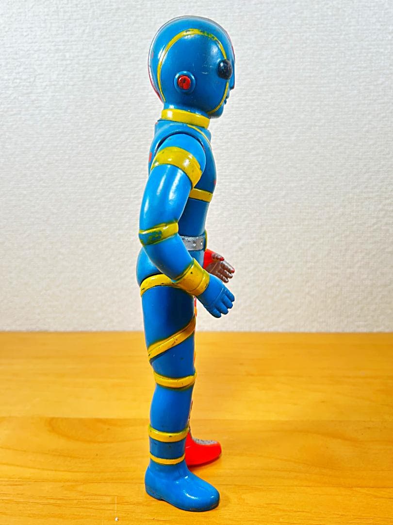 タカトク 人造人間キカイダー ソフビ 28cm 輸出版 当時物 台紙付 バンダイ