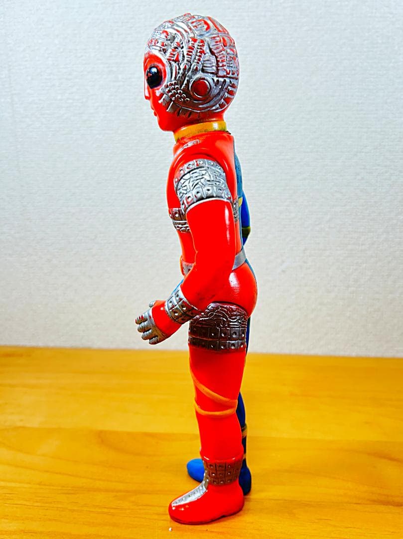 タカトク 人造人間キカイダー ソフビ 28cm 輸出版 当時物 台紙付 バンダイ