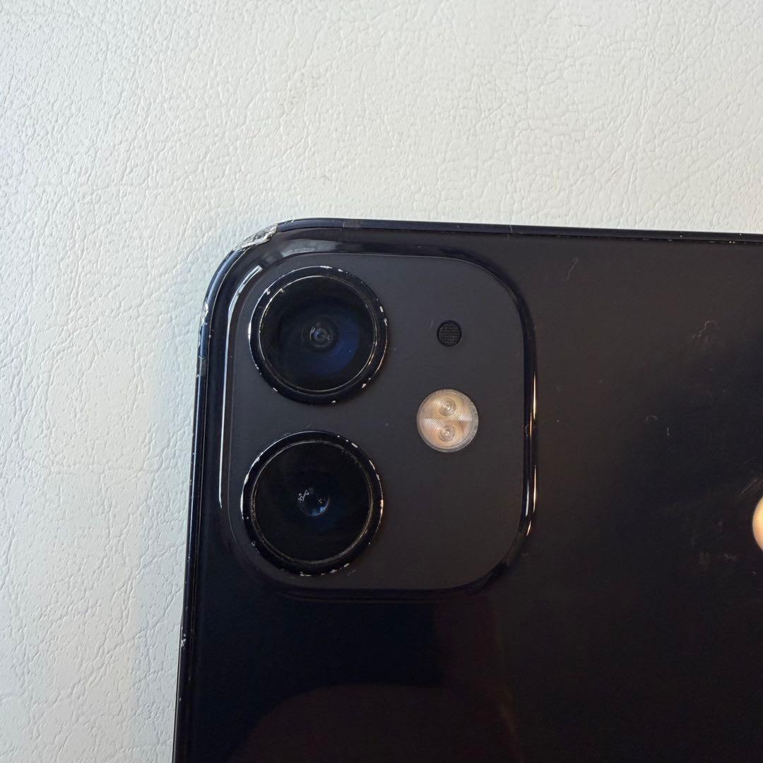 iPhone 12 mini 64GB ブラック バッテリー77% 背面割れあり