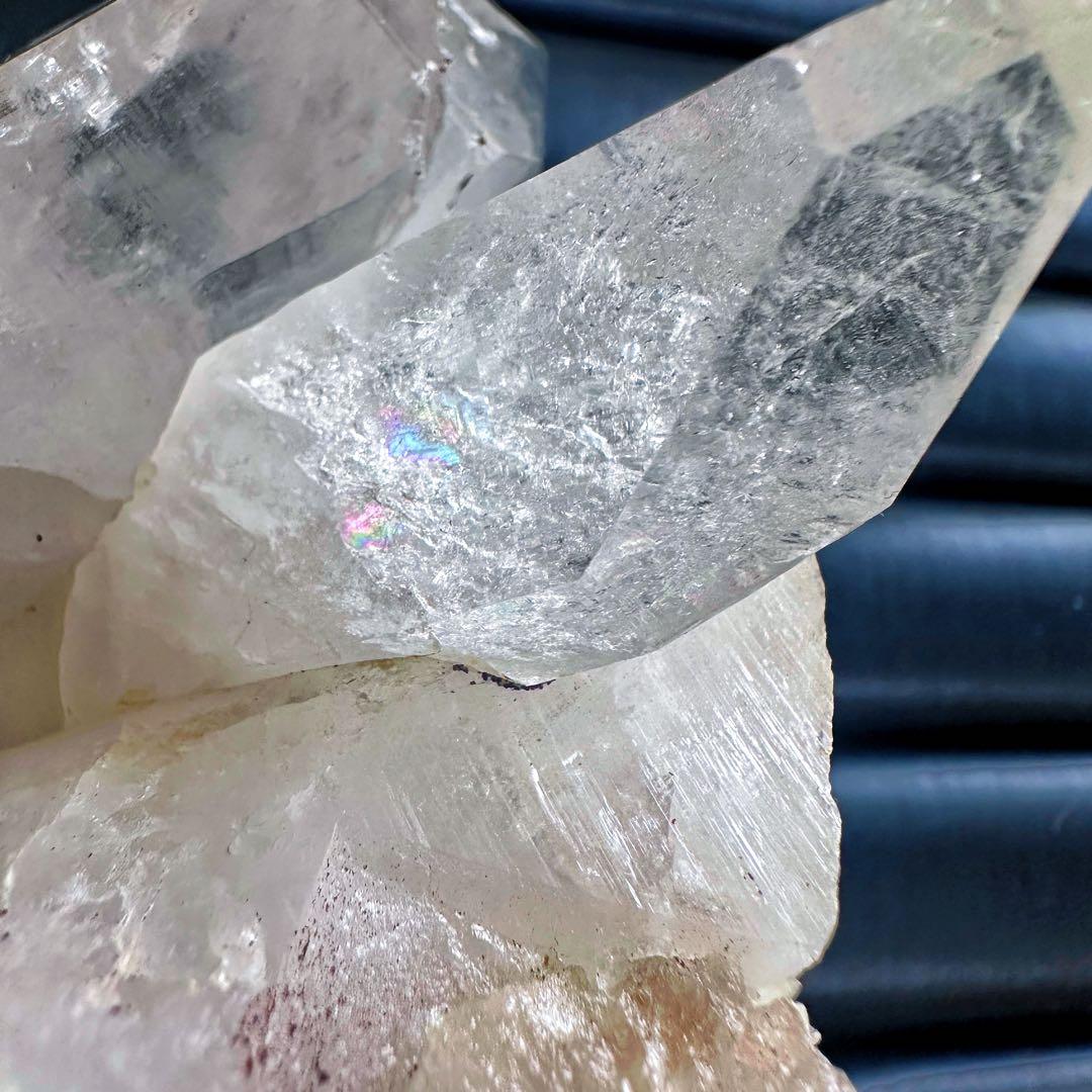 希少❗️高品質❗️マニカラン産レインボーヒマラヤ水晶クラスター超強いパワーA1406