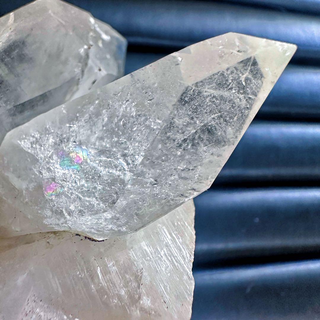 希少❗️高品質❗️マニカラン産レインボーヒマラヤ水晶クラスター超強いパワーA1406