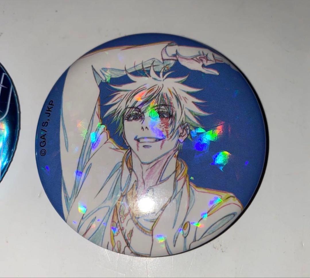 呪術廻戦　五条悟　オーロラ缶バッジ　ジャンフェス　ザッキャラ　morning