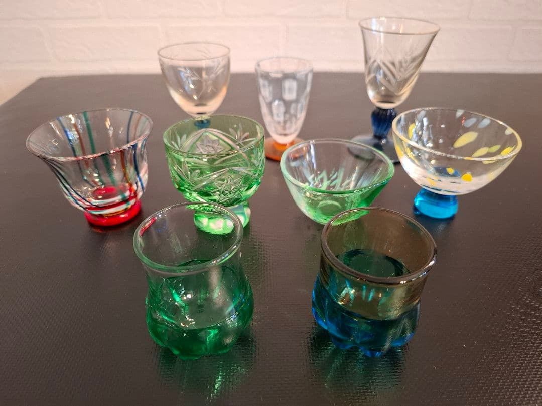 ガラス工芸　酒器揃え
