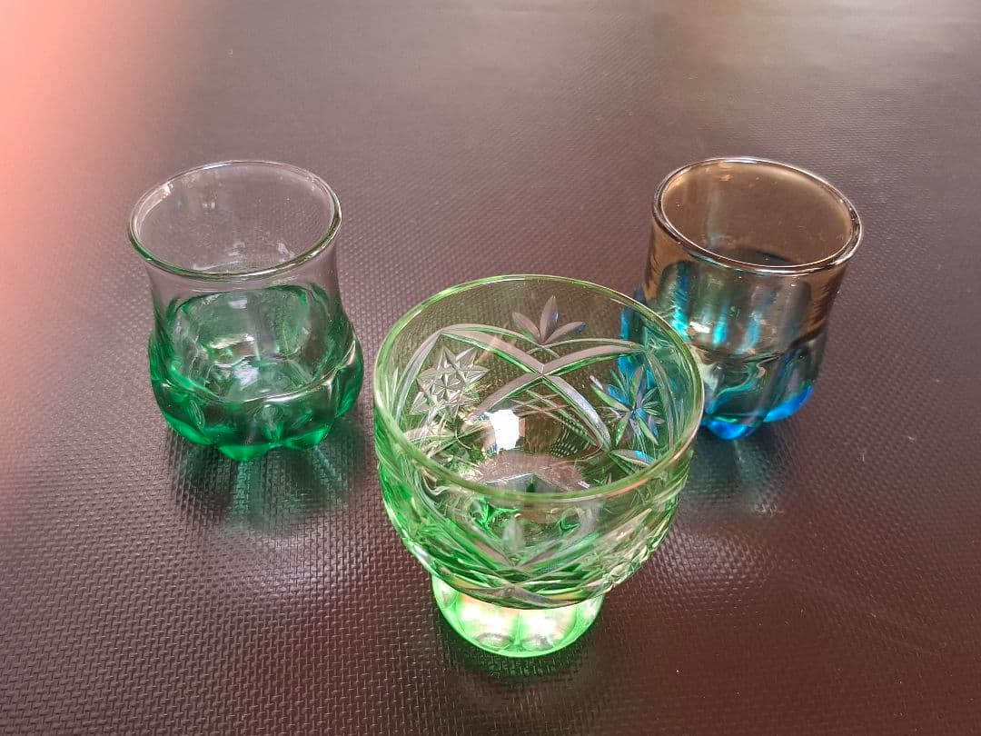 ガラス工芸　酒器揃え