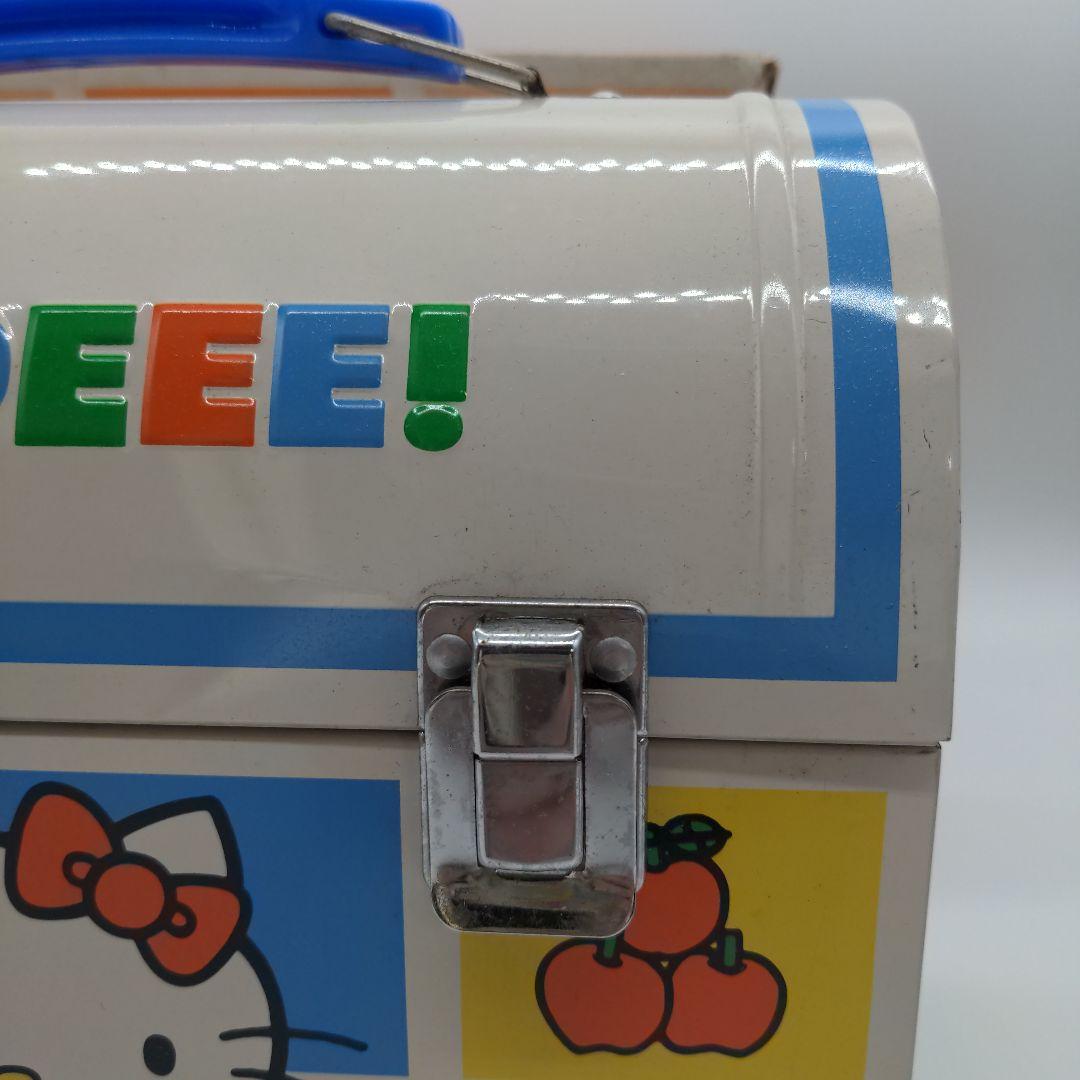 ハローキティ　昭和レトロ　ランチバスケット缶 ファンシー　1976　サンリオ