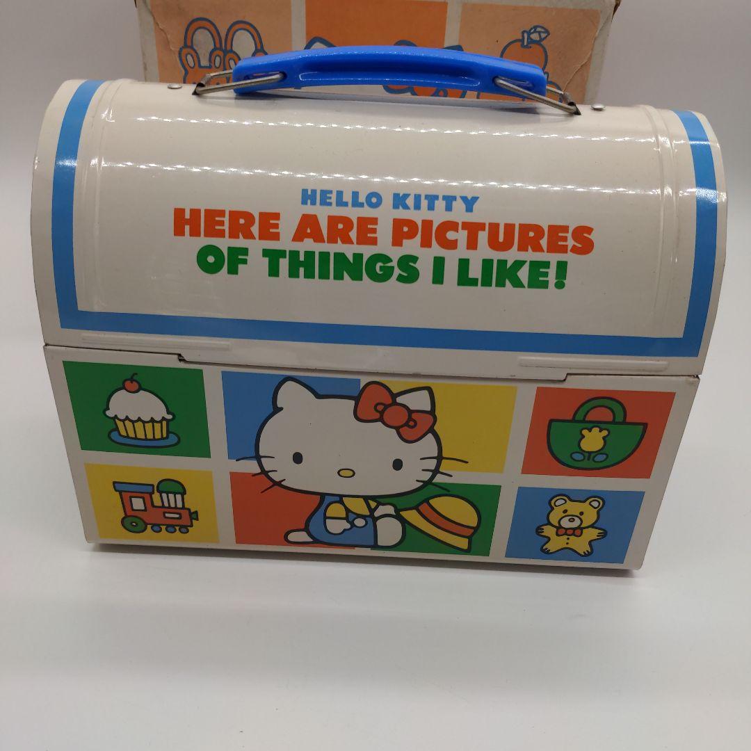ハローキティ　昭和レトロ　ランチバスケット缶 ファンシー　1976　サンリオ