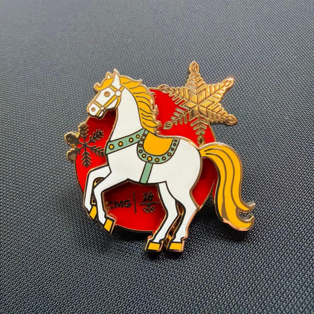 【非売品・新品】2026 ミラノコルチナオリンピック CMG ピンバッジ
