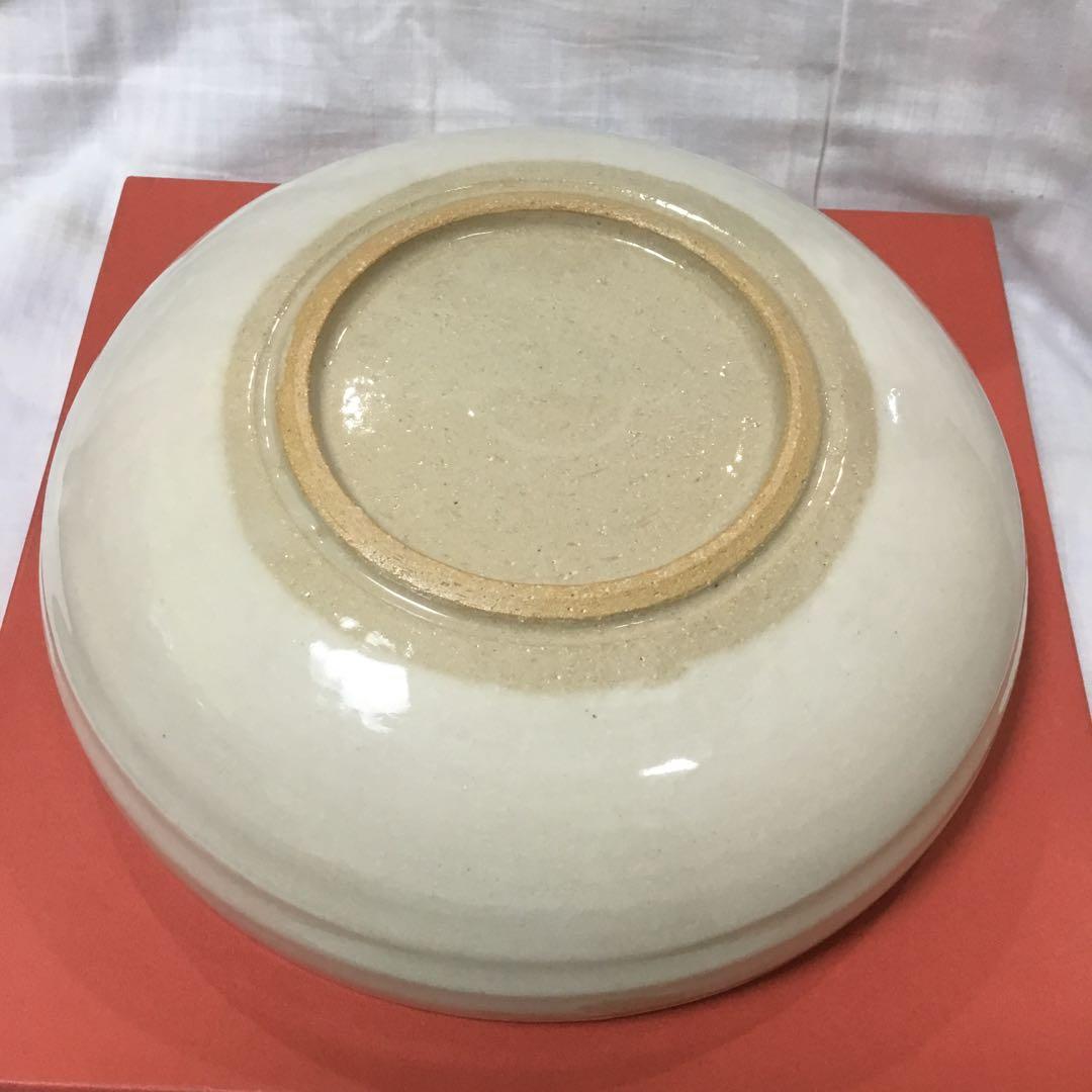 高級★京焼　清水焼き 陶葊（とうあん）色絵付け大皿　ぶどう柄