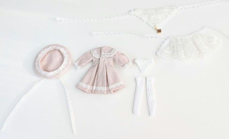 【ピコニーモP専用】レースセーラーワンピース ピンク 890