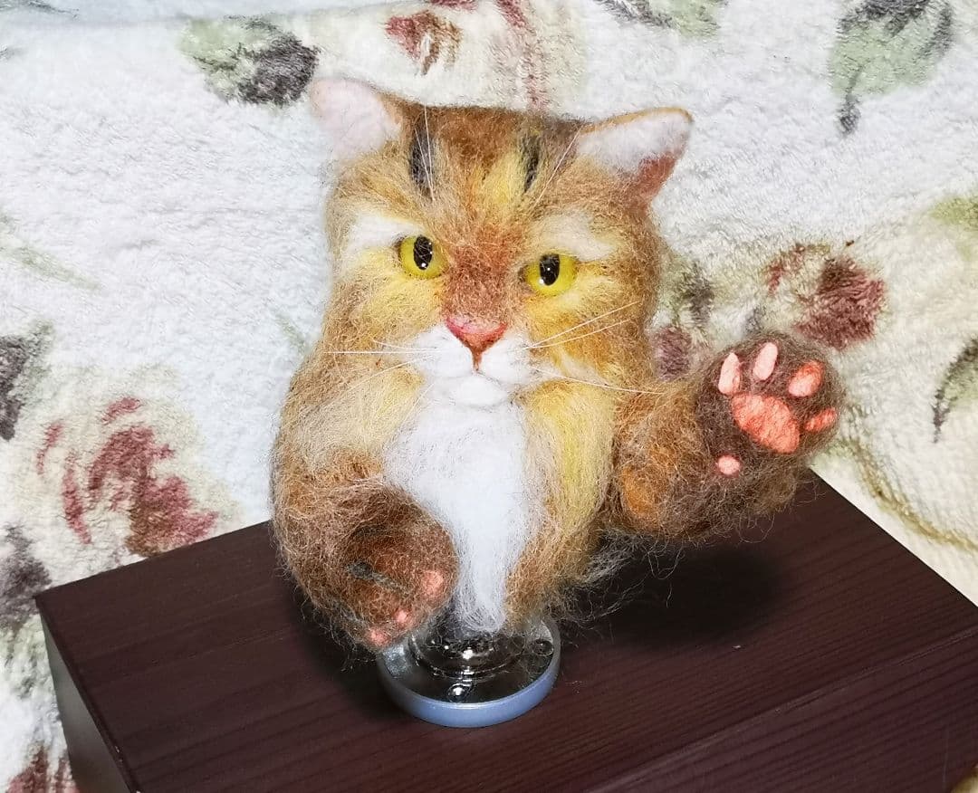 羊毛フェルト 猫・ミニバスト