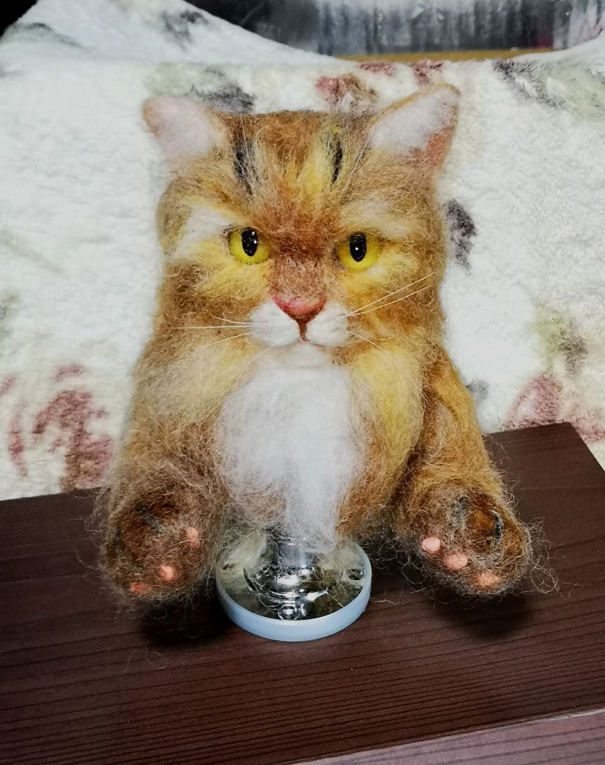 羊毛フェルト 猫・ミニバスト