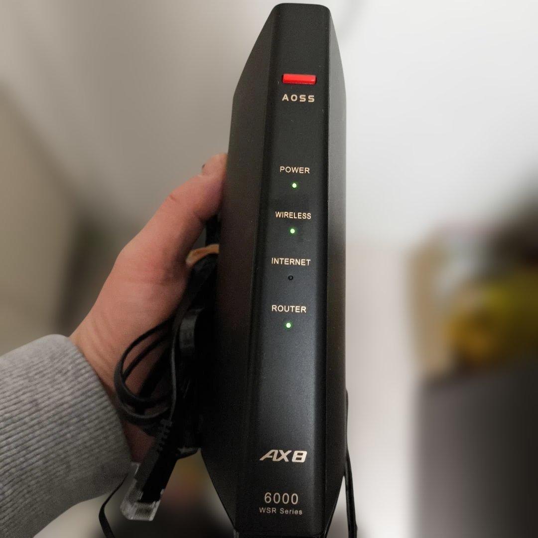 （美品）Buffalo WSR-6000AX8P-MB 無線LANルーター
