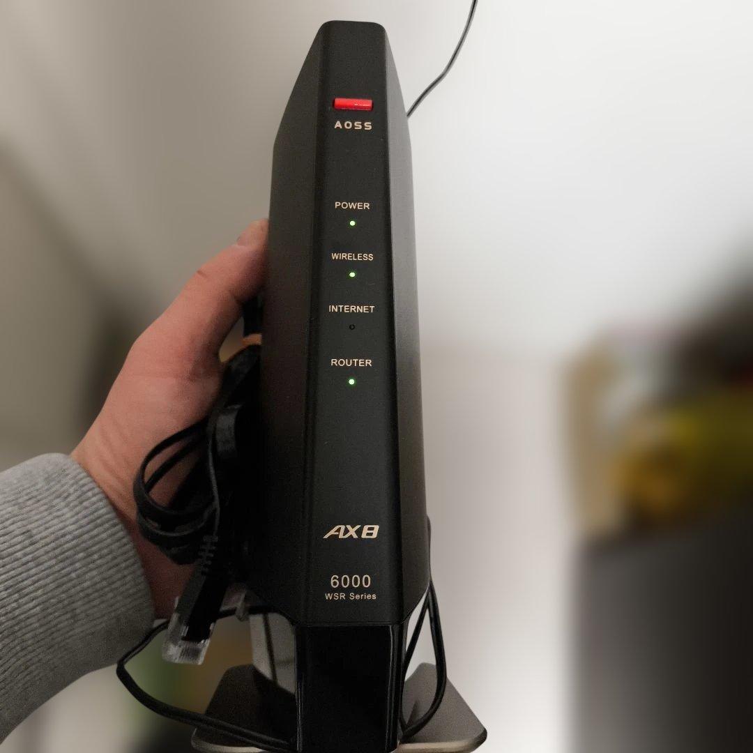 （美品）Buffalo WSR-6000AX8P-MB 無線LANルーター