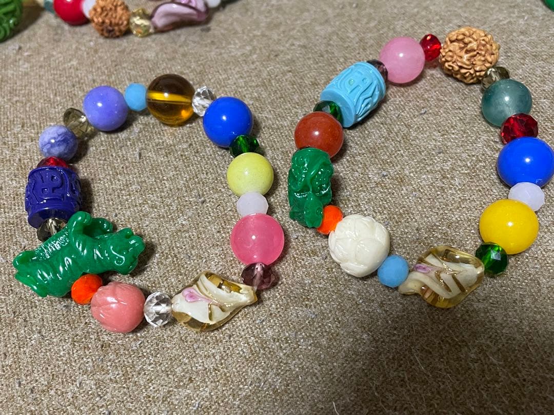 【大量まとめ売り】干支　マスコット付きブレスレット　十二支　縁起物　験担ぎ