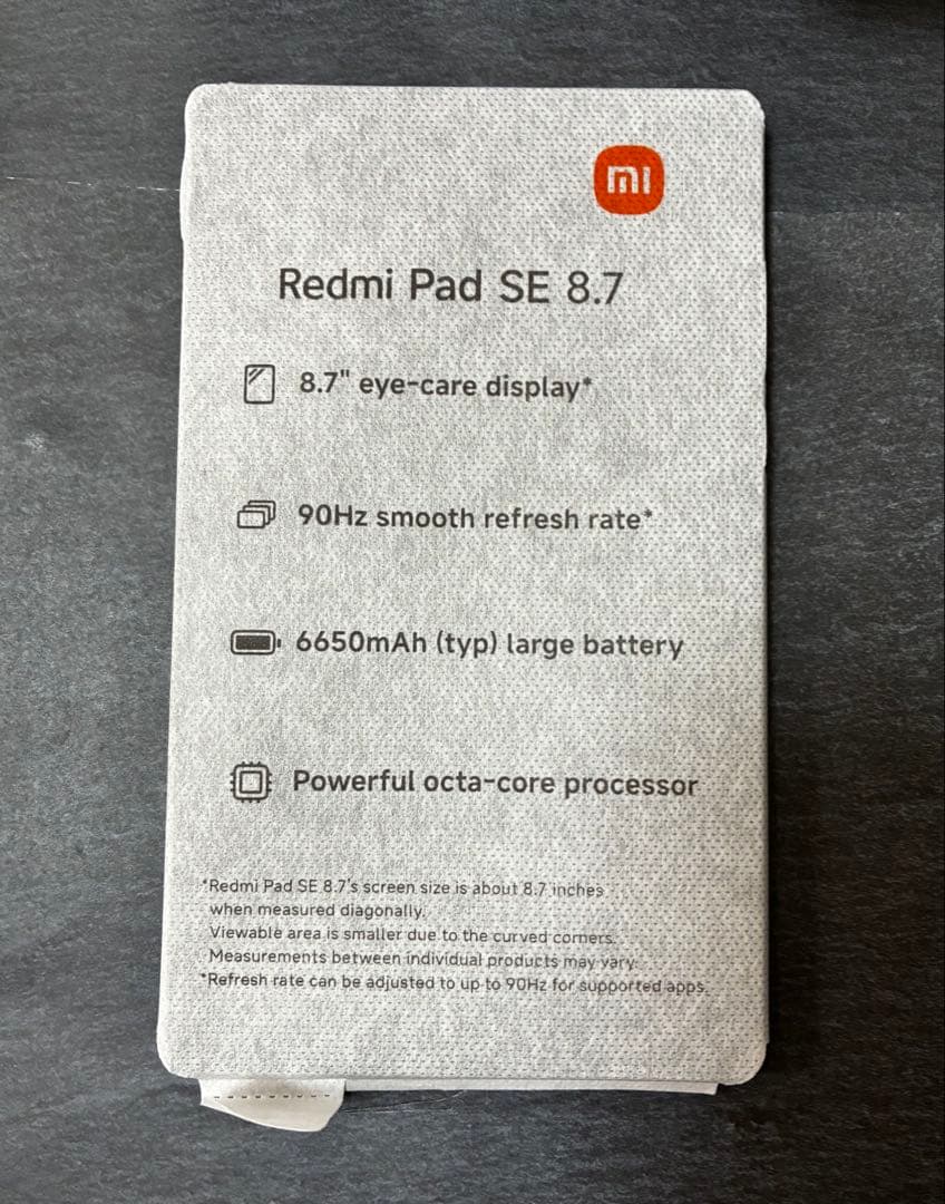 Redmi Pad SE 8.7インチディスプレイ 4+64GB