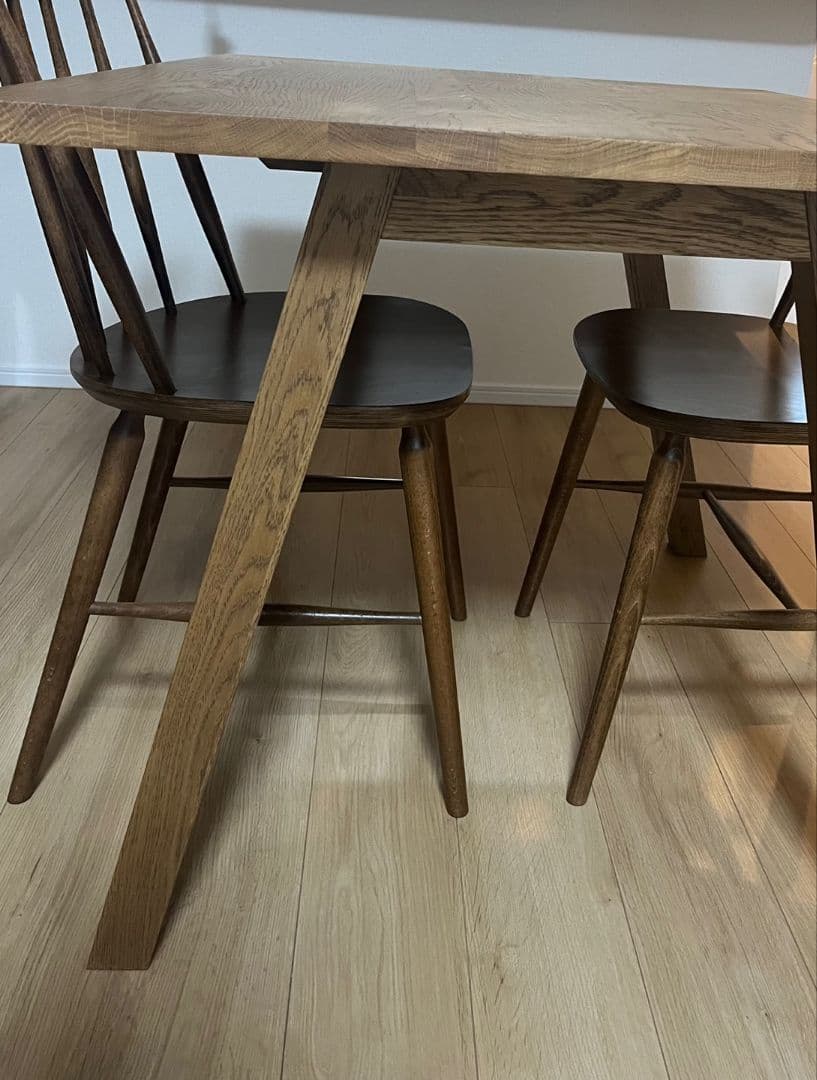 UNICO KOTONA チェア 椅子2脚セット(ウォールナット）