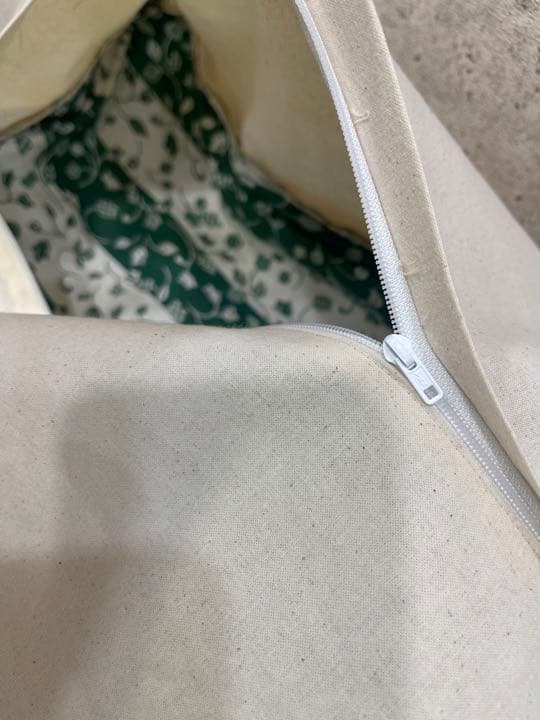 クッションカバー フランス刺繍ヴィンテージ 刺繍のリメイク 手刺繍カバー