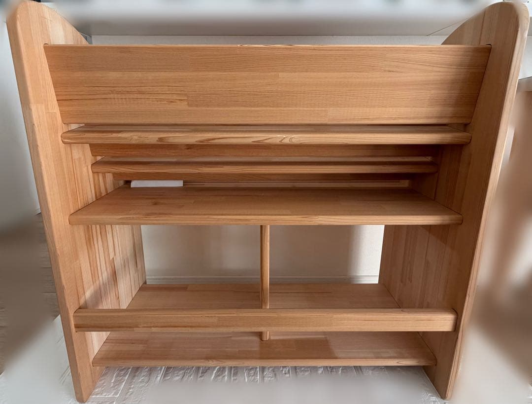 木遊舎 絵本棚 M800 無垢 天然木 国産ひのきナチュラル 絵本収納