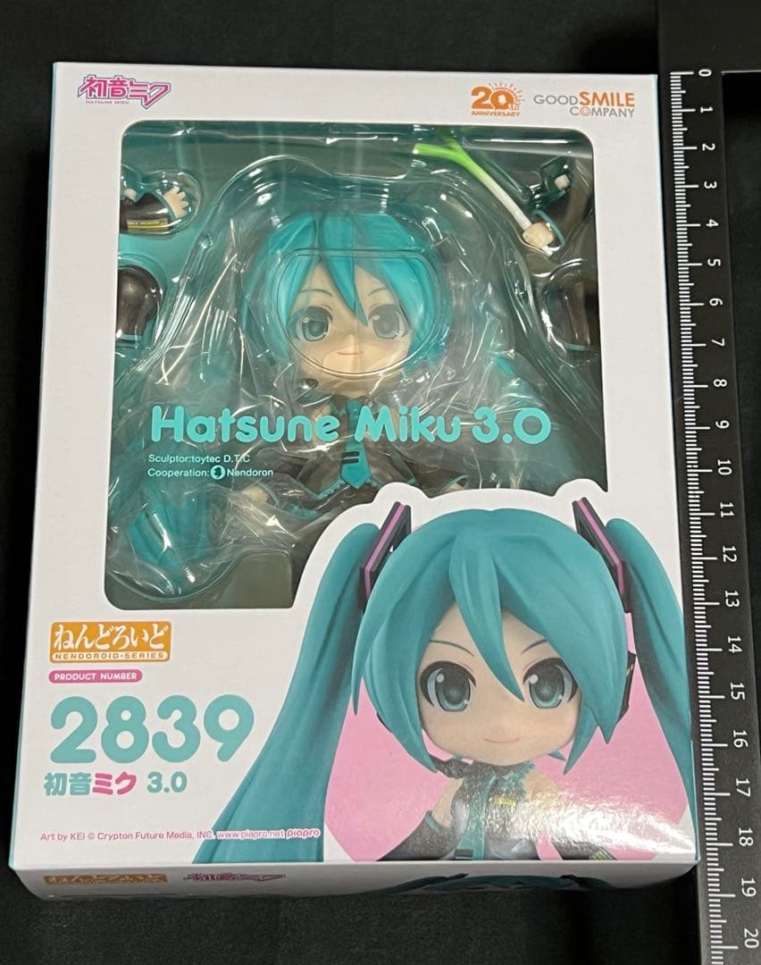 サイリウム＋持ち手（右手・左手）付き　ねんどろいど　初音ミク　3.0 グッスマ