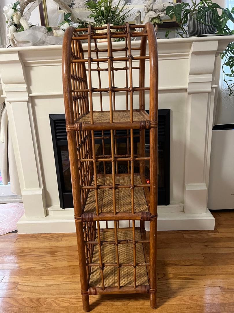 籐　ラタン　棚　3段