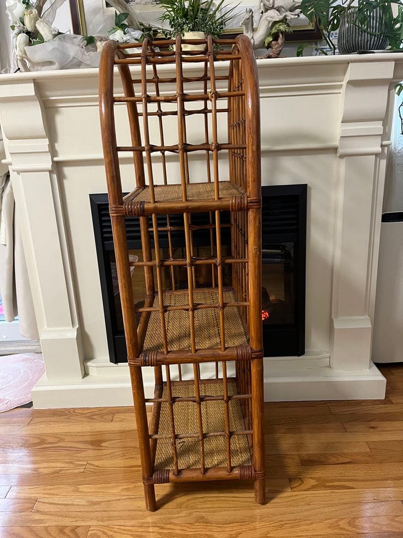 籐　ラタン　棚　3段