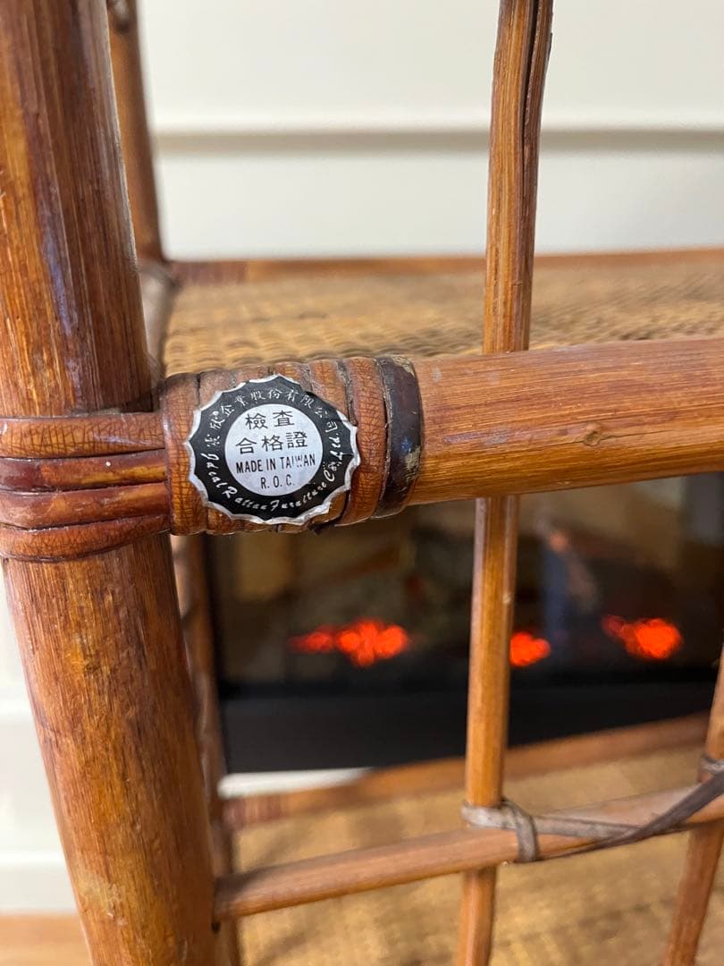 籐　ラタン　棚　3段