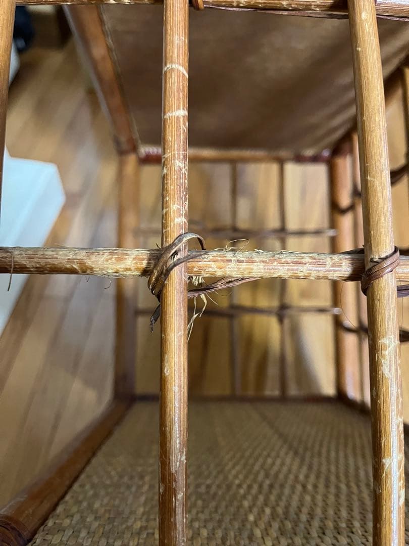 籐　ラタン　棚　3段