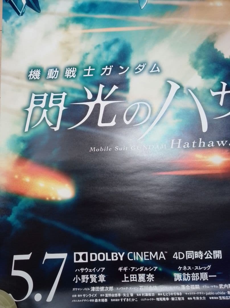 キ*シ様 機動戦士ガンダム 閃光のハサウェイ 　映画　ポスター　販促非売品　レア