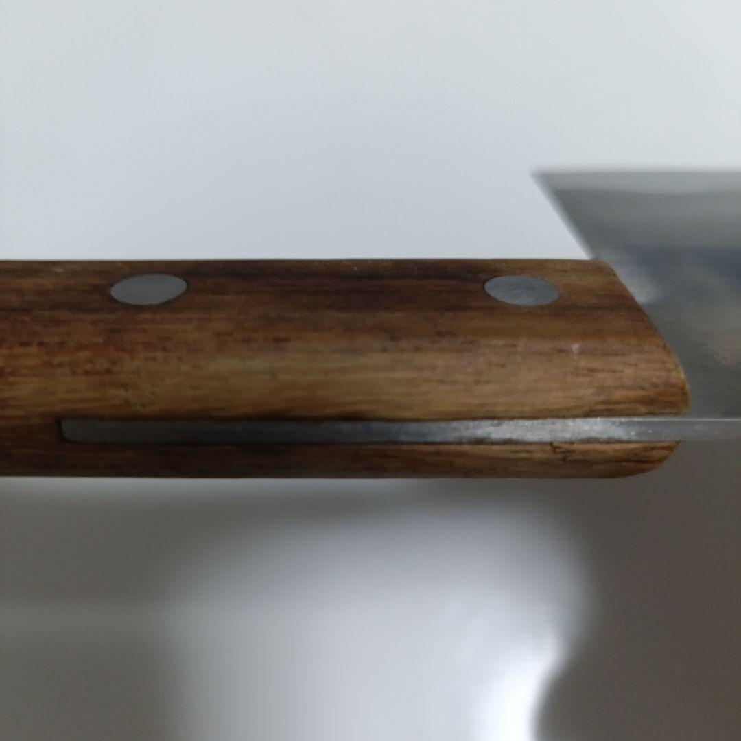 山秀作 中華包丁 平刃 木製ハンドル