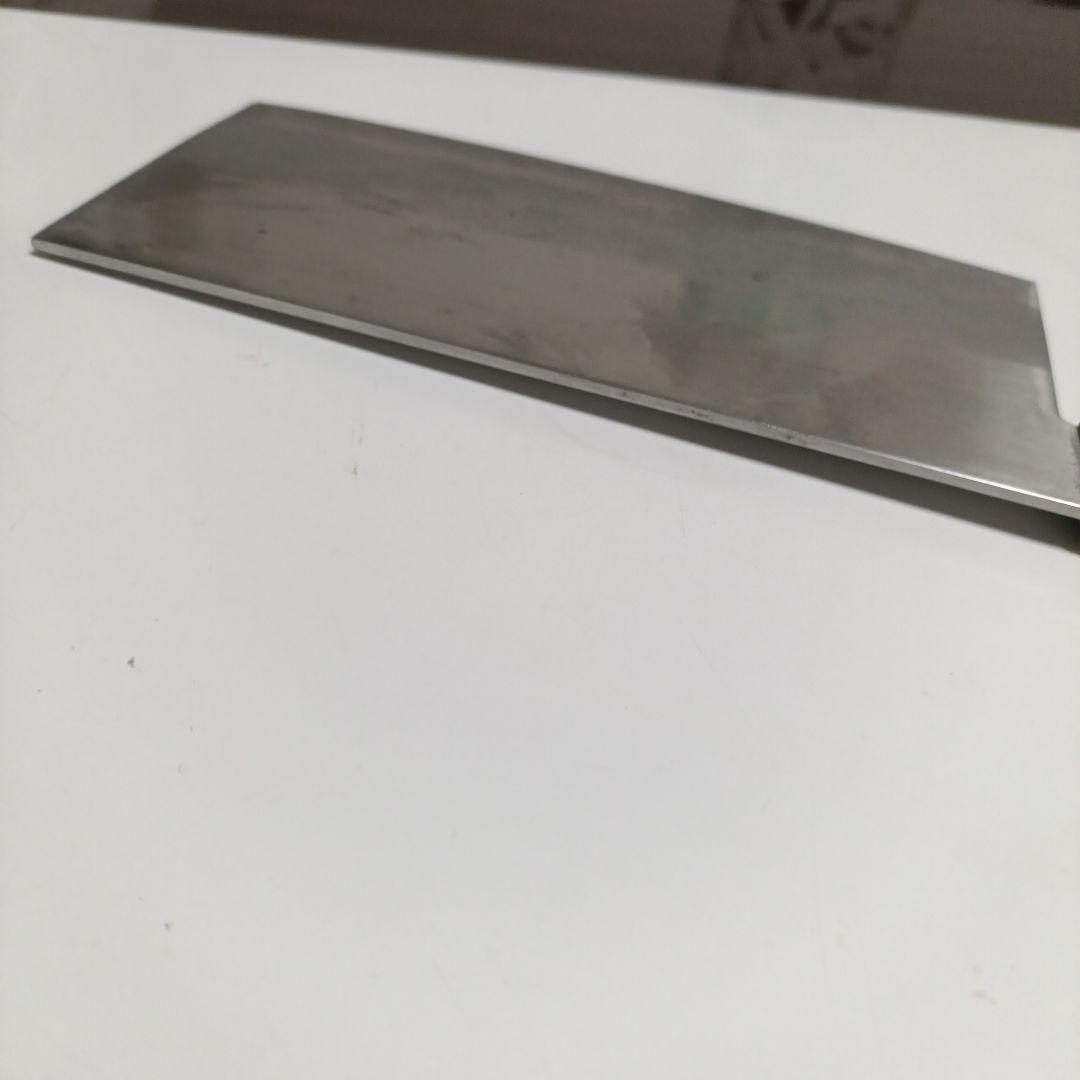 山秀作 中華包丁 平刃 木製ハンドル