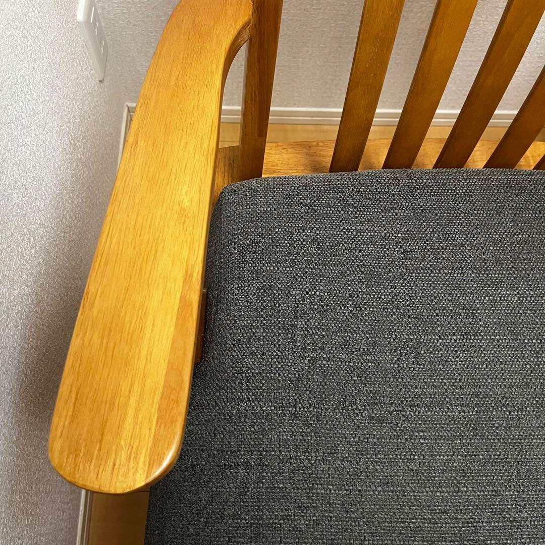 送料込 ダイニングチェア 回転椅子 360度回転 無垢 集成材 木製 和モダン